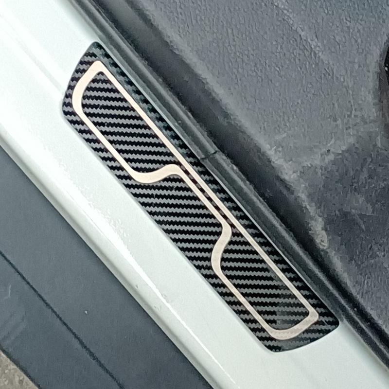 For Volkswagen VW T-ROC TROC A11 Accessory 2022-2017 Thin Stainless Chrome Car Door Sill Kick Scuff Plate Protector Cover