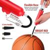 8 Inch Ball Air Pump Portable Multi-function Hand Pump With Needles Nozzles For Basketball Football