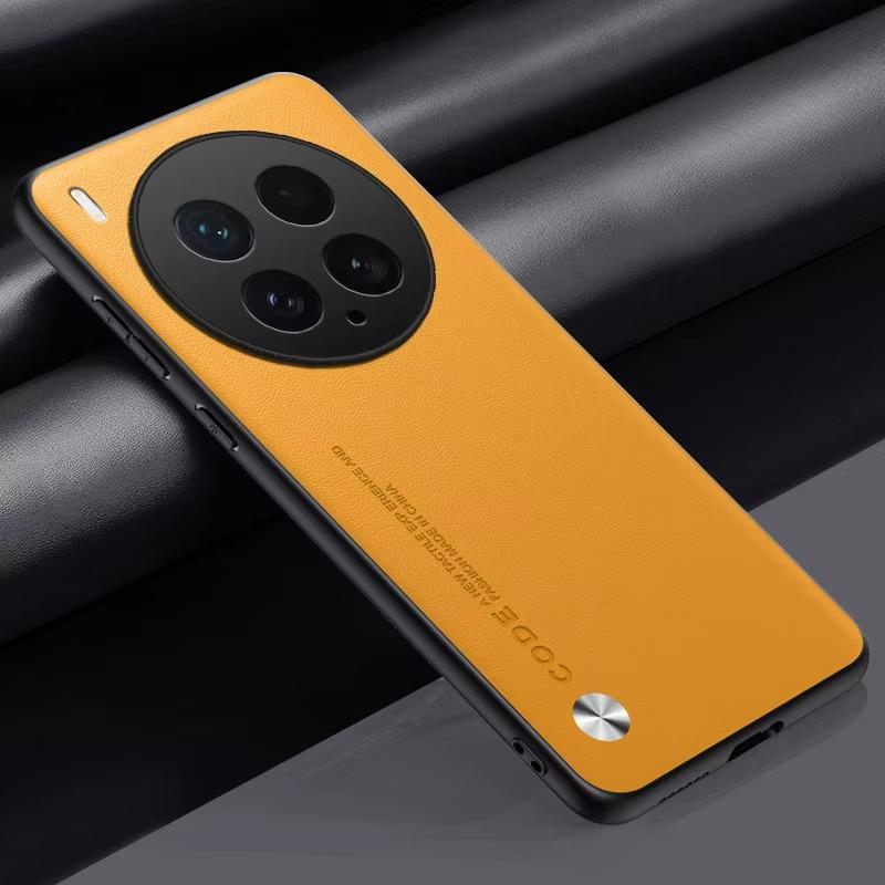 Carbon Fiber PU Leather Cover For VIVO X200Ultra X200 Pro mini X200S Matte Anti-Shock Phone Protection Cases
