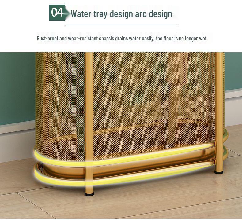 Indoor Umbrella Stand and Storage Rack for Entryway