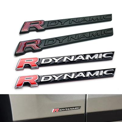 R DYNAMIC בר סמל עבור ריינג' רובר VELAR Sport Edition עיצוב רכב לוגו פגוש דלת צד תחתונה מדבקת קישוט שחור כסף