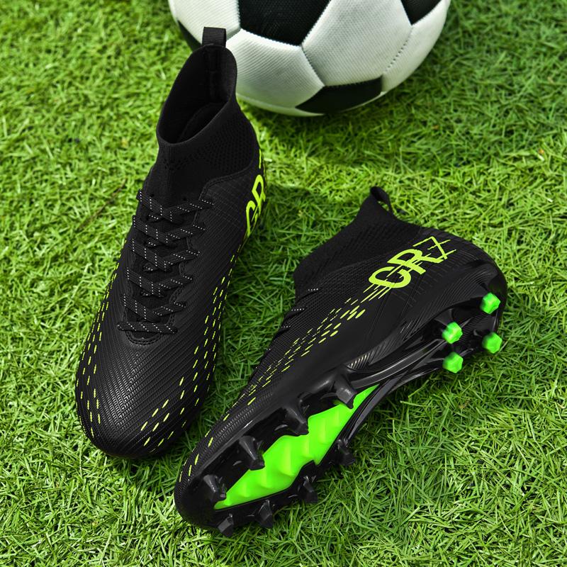 Unisex Breathable Soccer Shoes FG Outdoor Sports Grass Outsole Non-Slip Design for Teenagers New Arrivals Size 35-45