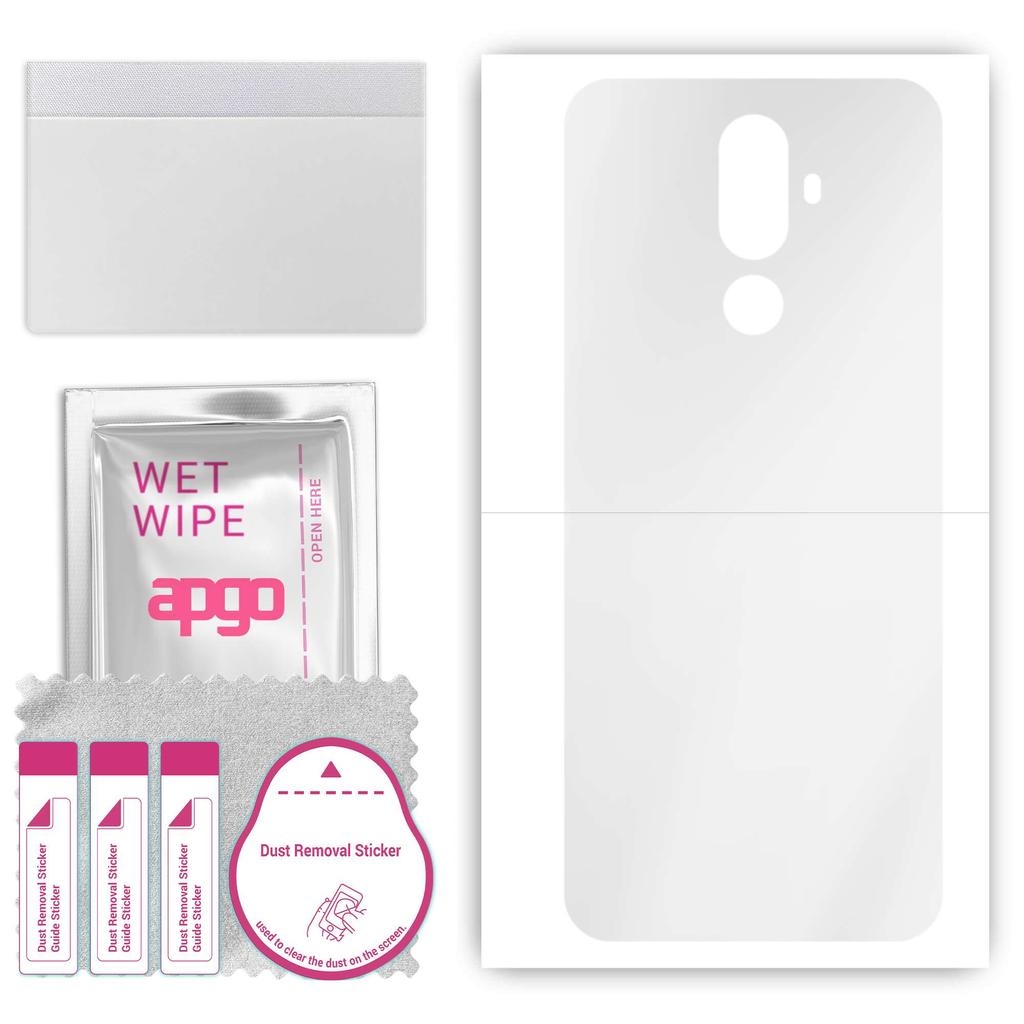 apgo Adesivo protettivo ultra trasparente per il retro compatibile con Oukitel K5, Pellicola avvolgente, Pellicola idrogel, Flessibile, TPU morbido con strato di posizionamento