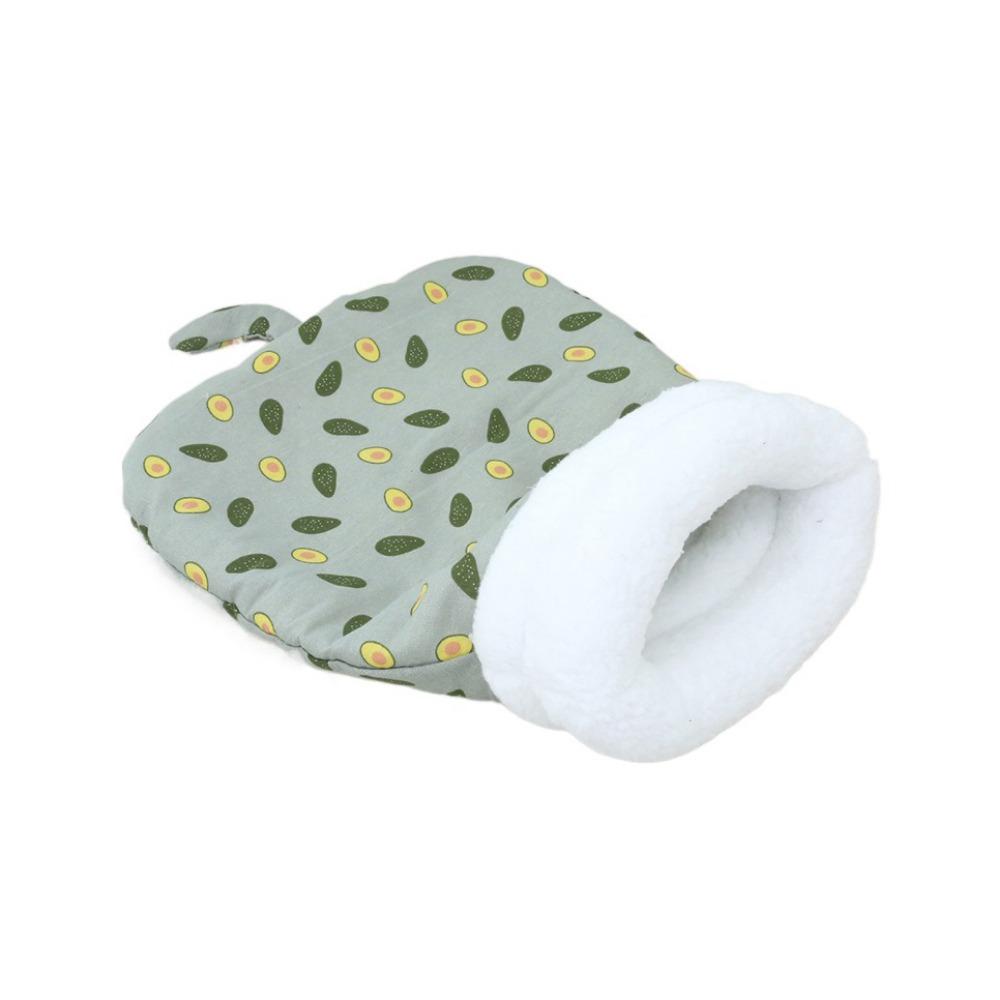 Cute Cartoon Cat Sleeping Bag Thickened Semi-closed Cat Nest Kennel Warm Comfortable Tunnel Cat Nest Winter