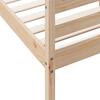 Solid Wood Bed without Mattress 140x200 cm Pine Wood