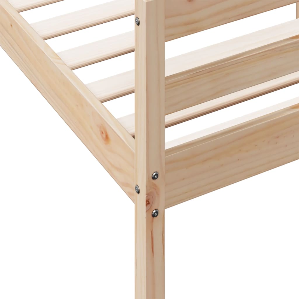Solid Wood Bed without Mattress 140x200 cm Pine Wood