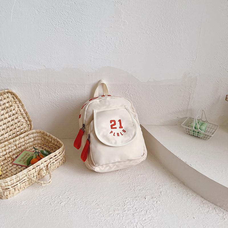 Stylish Korean Design Lightweight Canvas Backpack For Preschool Kids With Breathable Features