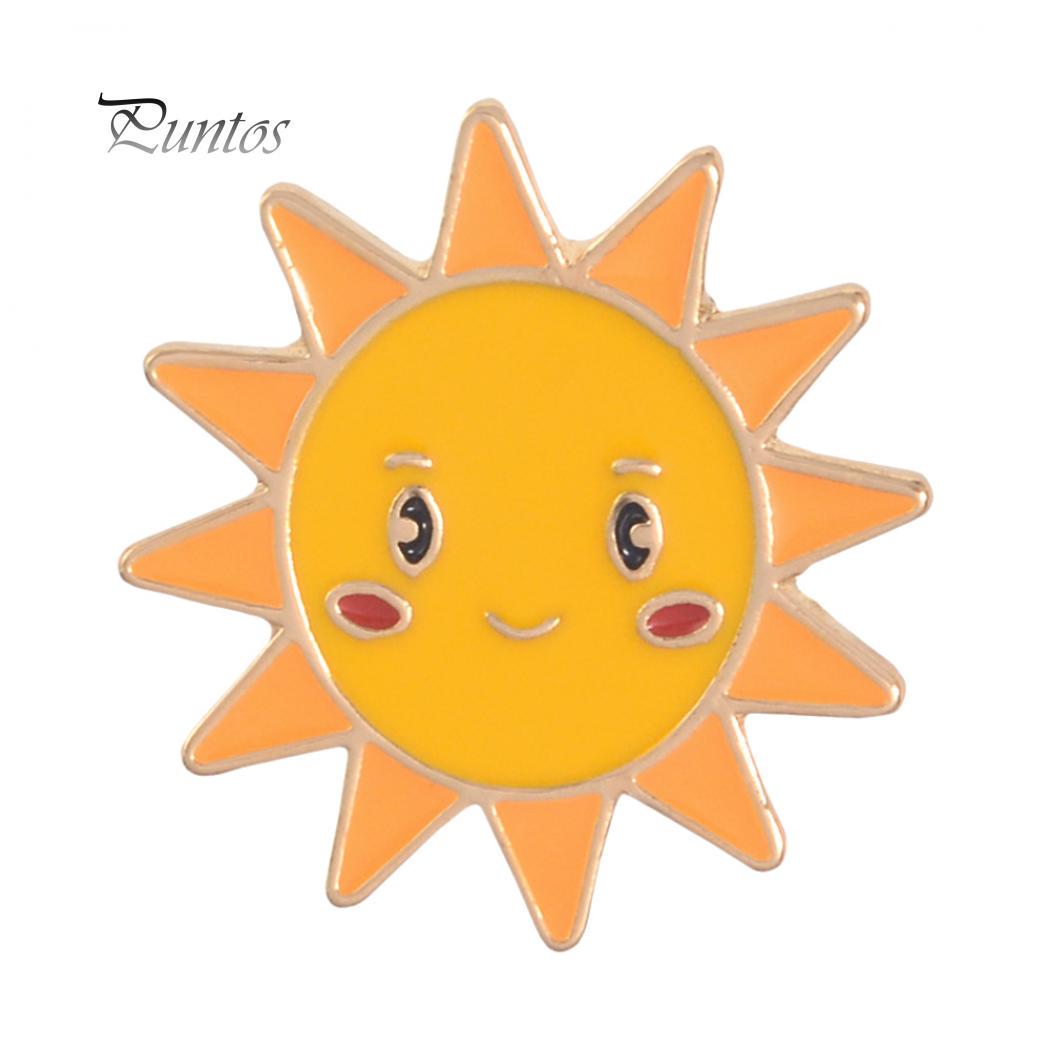 

Красота серьги мультфильм солнце луна облако Радуга эмаль брошь булавка сумка воротник лацкан значок украшения Sun