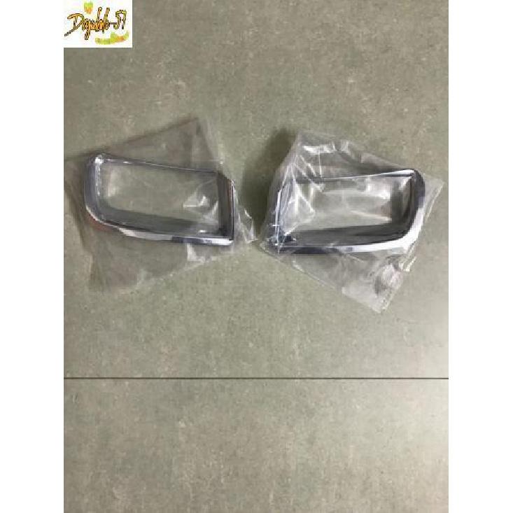 Chrome Rear Fog Light Cover Trim 2pc For Toyota Land Cruiser Prado FJ150 2010-22