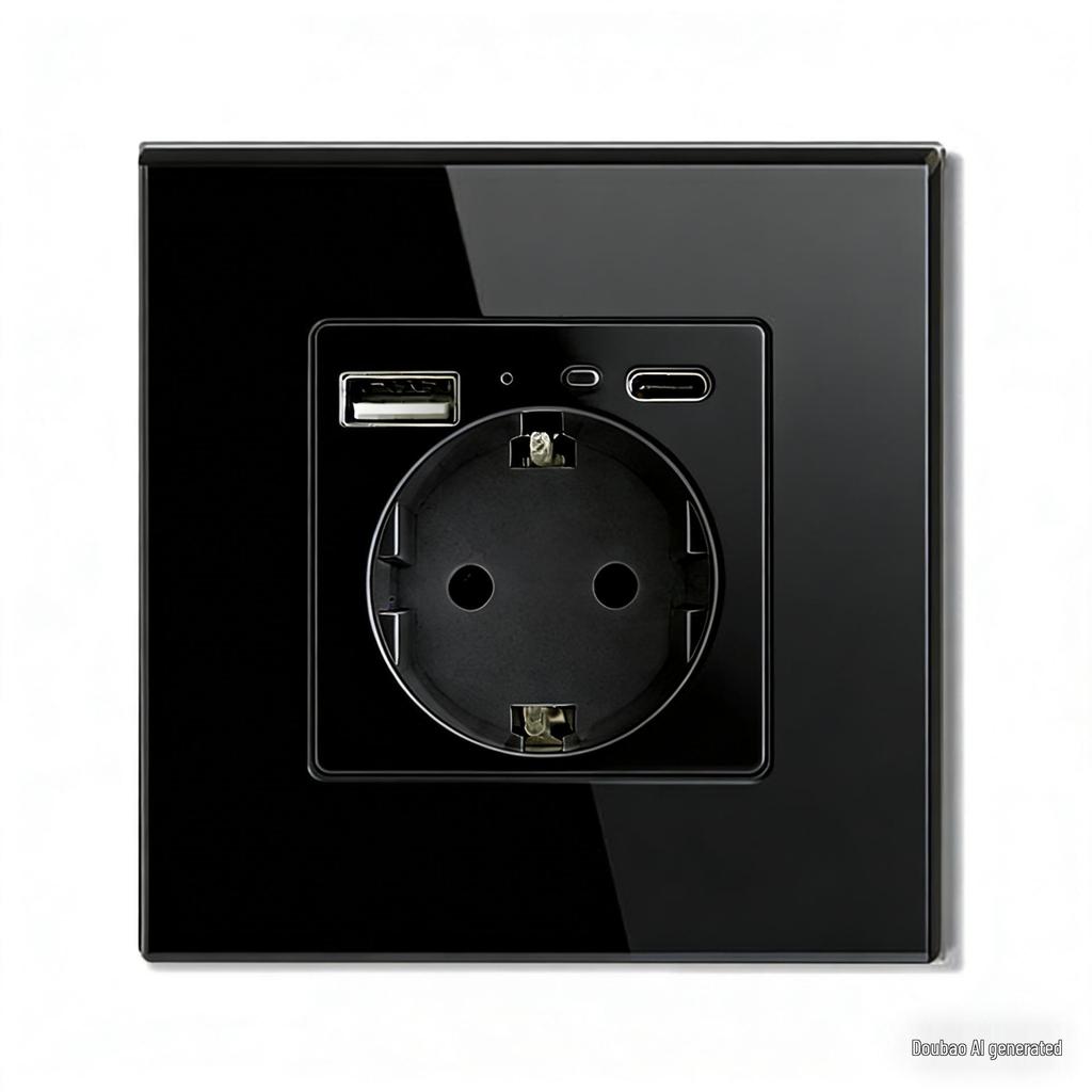 European Standard Smart WiFi Socket with App Remote, Voice Control, Timer, and Power Monitoring