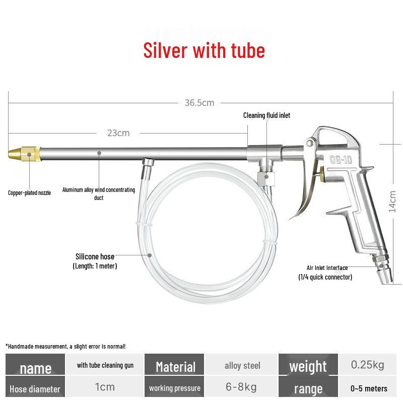 Dual-Use High-Pressure Pneumatic Cleaning Spray Gun for Cars and Engines