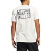 adidas Logo Letter Print Ribbed Crew Neck Breathable Comfortable Short Sleeve T-Shirt Men T-Shirts White HE2315