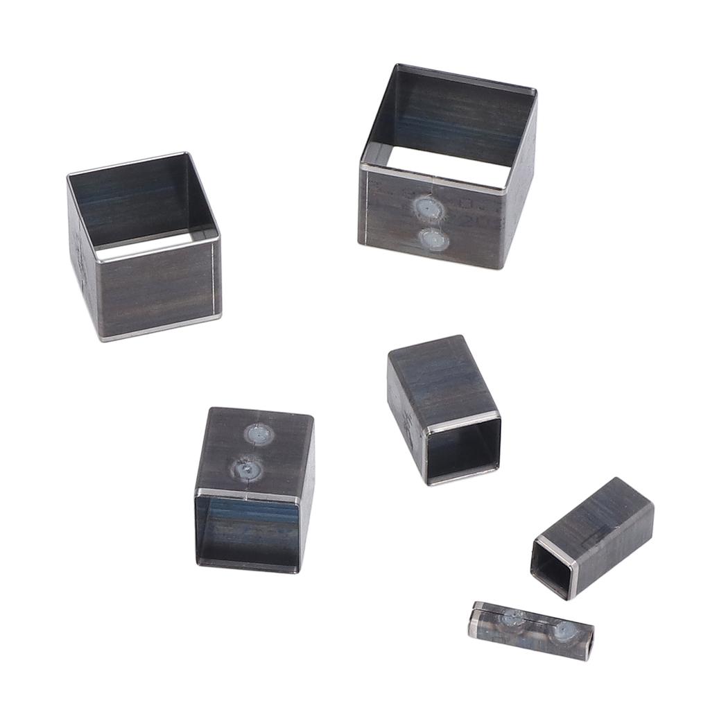 12 Stück Quadrate Lederschneidform Legierter Stahl Stanzform Stanze für Stoff Ton Gummi 5?60 mm