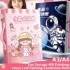 Loose-leaf File Folder Astronaut/Girl Picture Album Drawing Paper Organizer  Student Gift