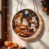 Creative Decompressing Puzzle Halloween Acrylic Sun Catcher, DIY Spooky Suncatcher Kit, Hanging Decor Gothic Stained Glass Window Ornament for
