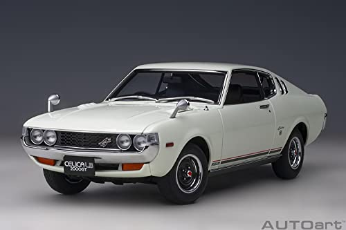 AUTOart 1/18 Scale Toyota Celica Liftback 2000GT (RA25) 1973 White Finished Product