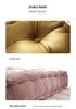 Comfortable Solid Color Dutch Velvet Bay Window Cushion - Thick, Dirt-Resistant, and Portable for Floor Sitting