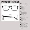 Police Men's Polarized Sunglasses Square Frame SPLT72J 534ALP Shiny Dark Gray Brown Lenses