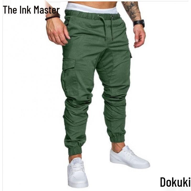 Men's Casual Multi-Pocket Workwear Long Pants - Woven Fabric