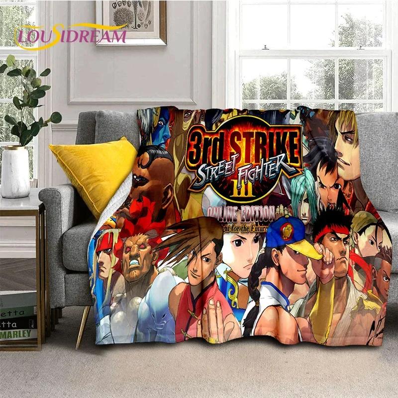 Neueste Retro-Spiel Street Fighter SF Weiche Decken, Warme Kuscheldecke Bequeme Decke für Picknick Betten Sofa Zuhause Schlafzimmer