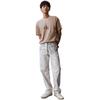Calvin Klein Casual Commuting Letter Print Cotton Short Sleeve T-Shirt Men Tops Honey-Tea-Brown ZM02716