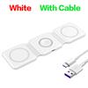 100W 3 in 1 foldable Wireless Charger Pad Stand for iPhone 15 14 13 16Pro Max Airpods iWatch Fast Wireless Charging Dock Station