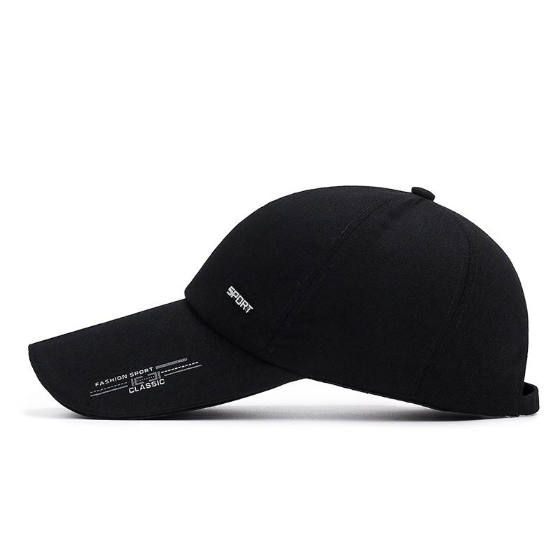 Spring and summer new extended brim baseball cap men's outdoor fishing big brim sun hat women's cotton canvas hat