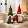 Festive Home Decor Accents Christmas Gnome Plush Figurines, Faceless Santa Stuffed Cloth Dolls, Snowflake Pattern Holiday Scandinavian Elf Tabletop