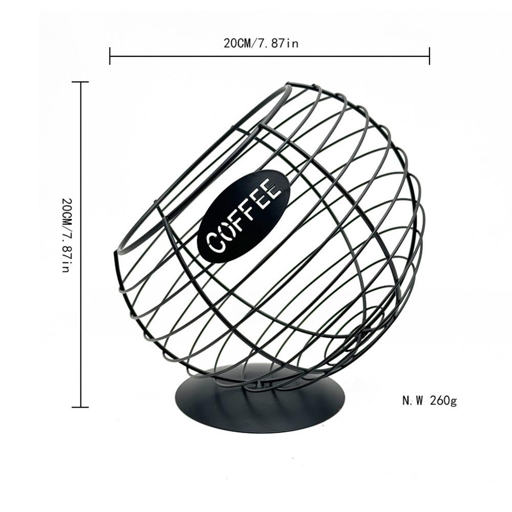Wire Basket Coffee Pod Holder Multicolor Desktop Organizer Container Coffee Pod Organizer Cafe