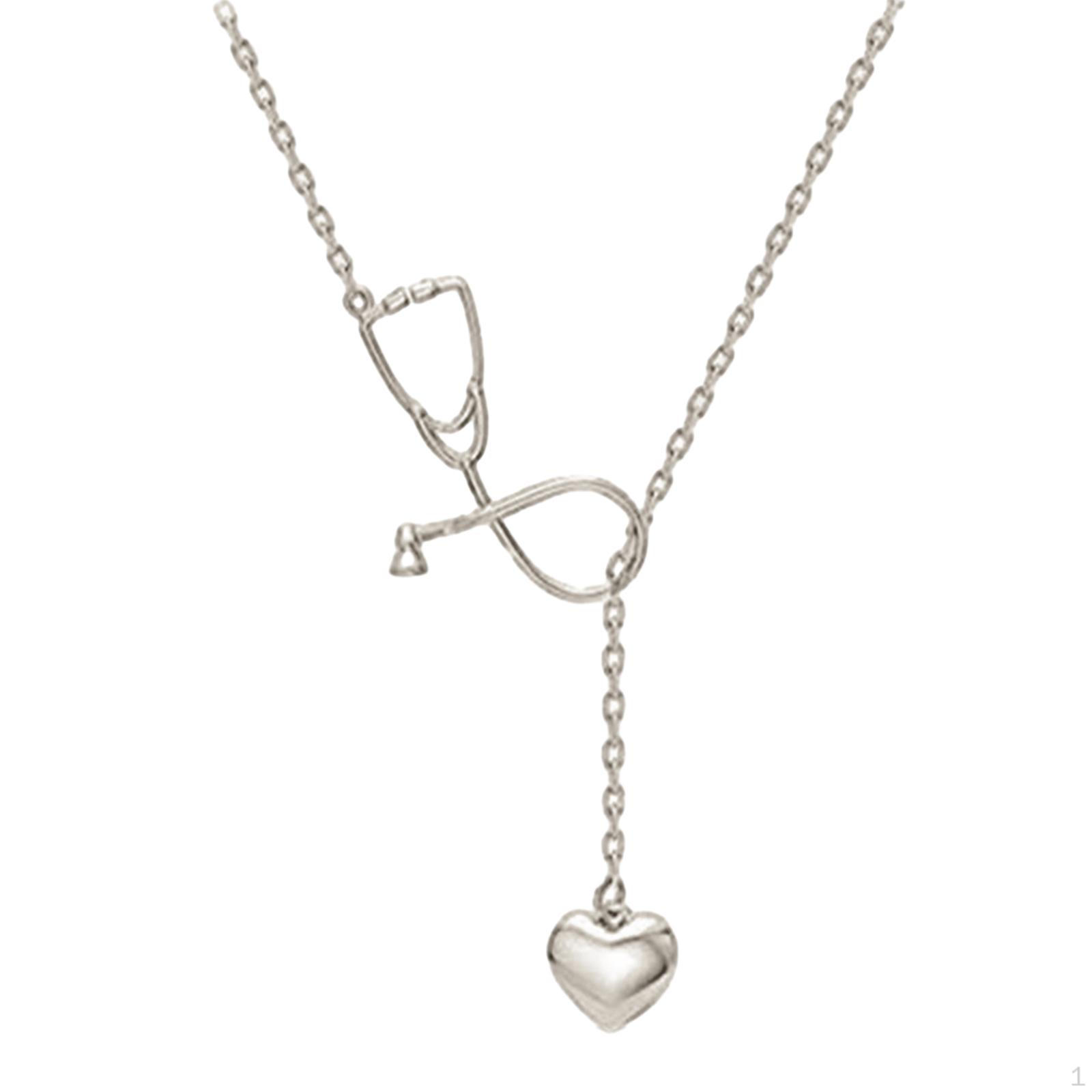 

Намисто медсестри Heartbeat для медичних працівників срібний