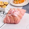 Simulated Croissant Squishy Toy, Slow Rebound Bread, Soft Scented Prop, Stress Relief Toy Model, Miniature Food Play