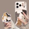 Probe Kitten Magnetic Attraction Is Suitable for Apple 17 Bracket 16pro Transparent 15max Cute 14iphone13 Mobile Phone Case