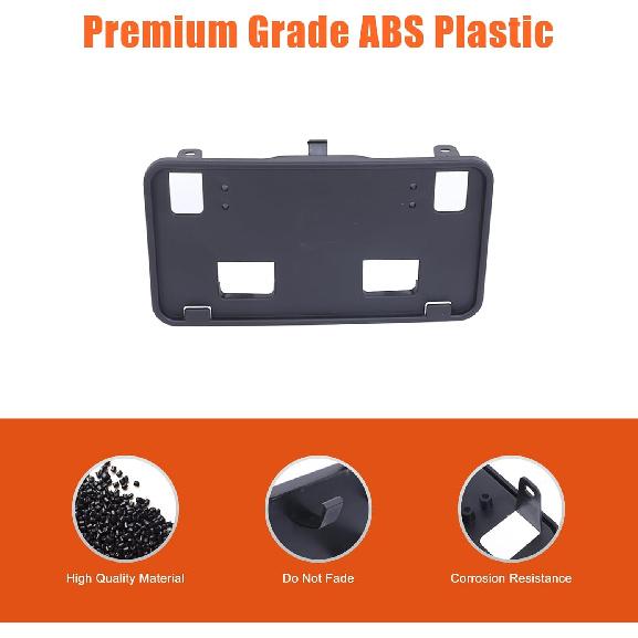 Front Bumper License Plate Frame Bracket ABS Tag Holder Compatible with Ford Ranger 2008-2011 Replacement for FO1068135 / 8L5Z17A385A