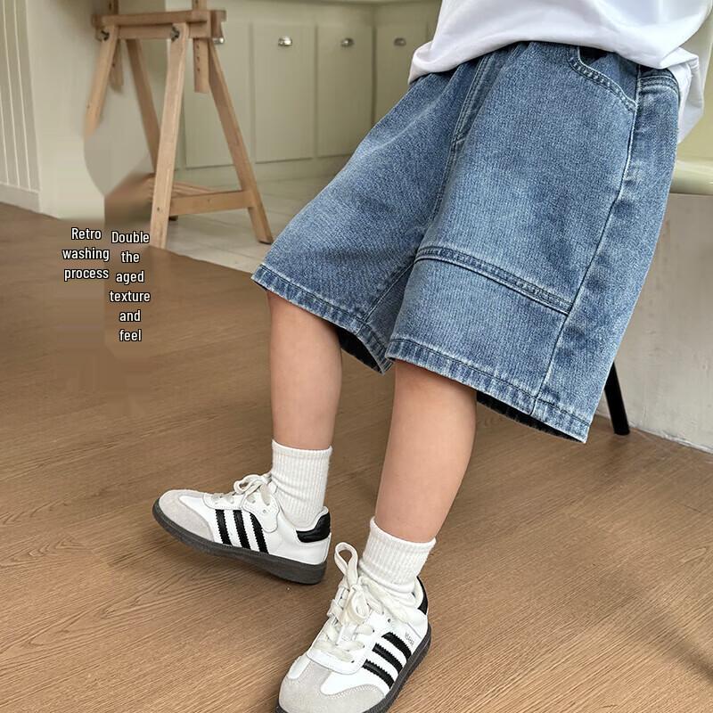 

Летние повседневные тонкие джинсовые шорты для мальчиков 140