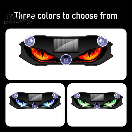 Solar Powered Car Interior Lights Devil Eyes Light for Windshield, Window Warning Sign with Three Smart Modes, Enthusiast Styling Accessories