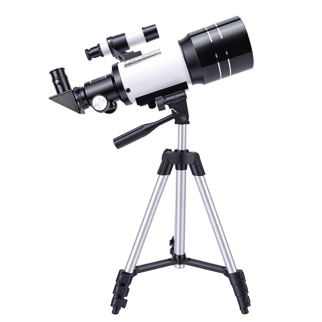 Astronomy Telescope for Kids Adults 70mm Aperture 300mm Focal Length HD Portable Refractor Telescope with Tripod for