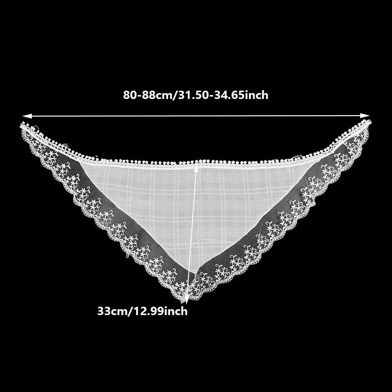 

Ретро кружевная бандана повязка на голову принт шарф для волос богема треугольная косынка белые резинки для волос для женщин девушки модный милый платок