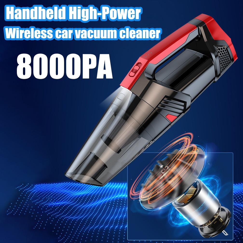 8000Pa Car Vacuum Cleaner Portable Wet And Dry dual-use Wireless Vacuum Cleaner High Suction Powerful Hand Vacuum Cleaner Car