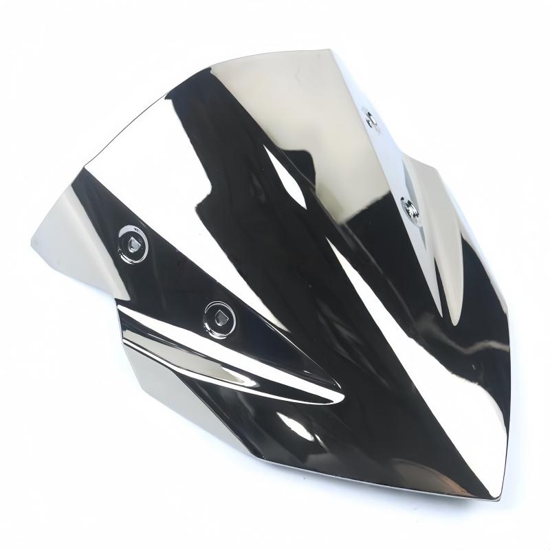 Motorcycle Windshield Air Deflector Front Windshield Flow Guide Plate Double Bubble for Kawasaki Z 400 Z400 -