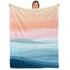Gradient Cat Ghost Boo Night Cartoon Anime Print Flannel Blanket Soft Warm Throw for Kids Bedroom Sofa Christmas Office Car