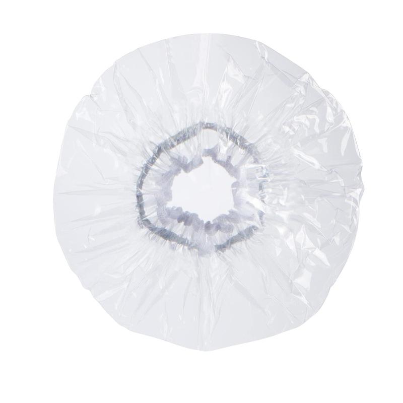

30/38cm Oversized Transparent Pvc Shower Cap Reusable Thickened Waterproof For Long Braids Hair Oil Baking Bathing Women Men
