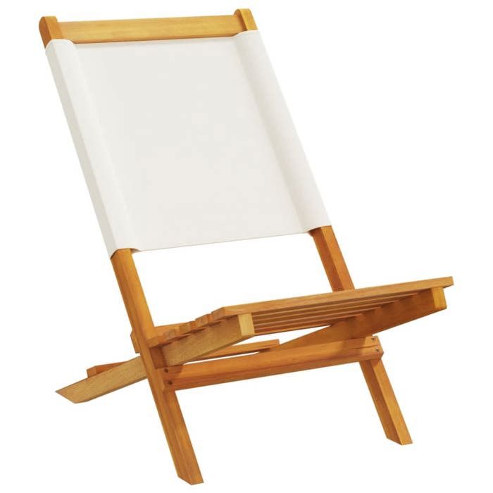 VidaXL Chaises de jardin pliantes lot de 4 tissu et bois massif, siège de jardin, chaise de patio, chaise à manger de 3214637