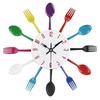 Creative Metal Cutlery Wall Clock - Silent Quartz for Living Room or Kitchen Art Decor