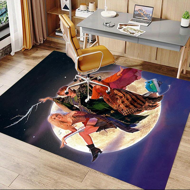 1pc Halloween Night Horror Carpet for Playroom Bedroom Living Room Sofa Home Decor,kids Game Area Rug Non-slip Floor Mat Y826141