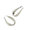 Retro Metal Frosted Brushed Hoop Earrings: Minimalist & Elegant with Unique Personality