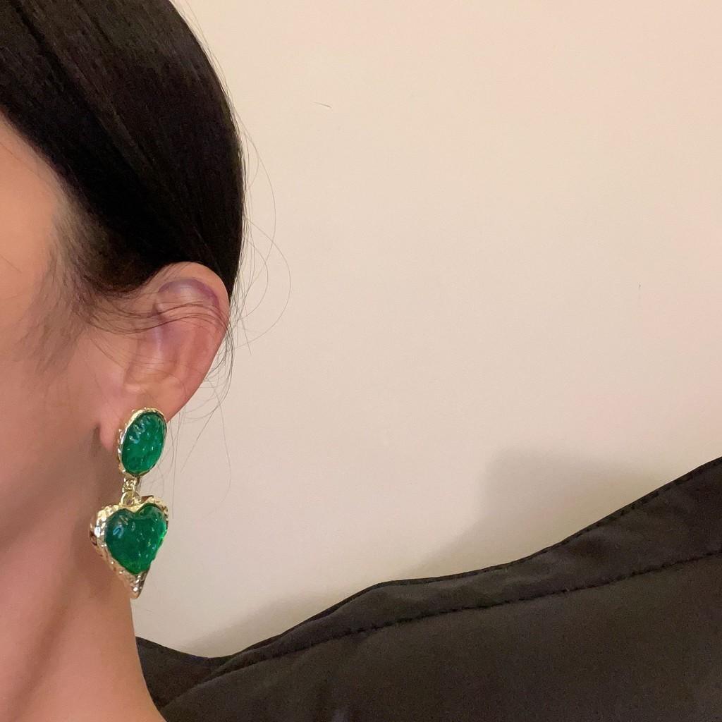 Unique Heart Earrings 2023 Trendy Geometric Alloy Jewelry In Stylish Colors