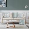 4Pcs Sage Green White Damask Floral Stripe Vintage Printed Pillow Cover Polyester Cushion Case 2D Flat Printing Pillowcase Now