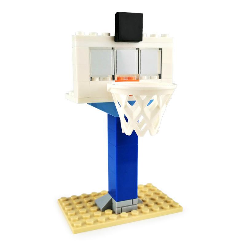 

Различные строительные блоки Meigao Баскетбольная стойка Мелкие аксессуары Детали Сцена уличного мяча Базовая пластина Кукла из мелких деталей Игрушка