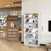 WEZHO 6-Tier Steel Library Periodical & Document Rack