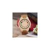 Bobo Bird Men's Bamboo Watch Black Leather Strap 12-Hole Timer Design Sports Casual Timepiece Brown Cat Eye Classic
